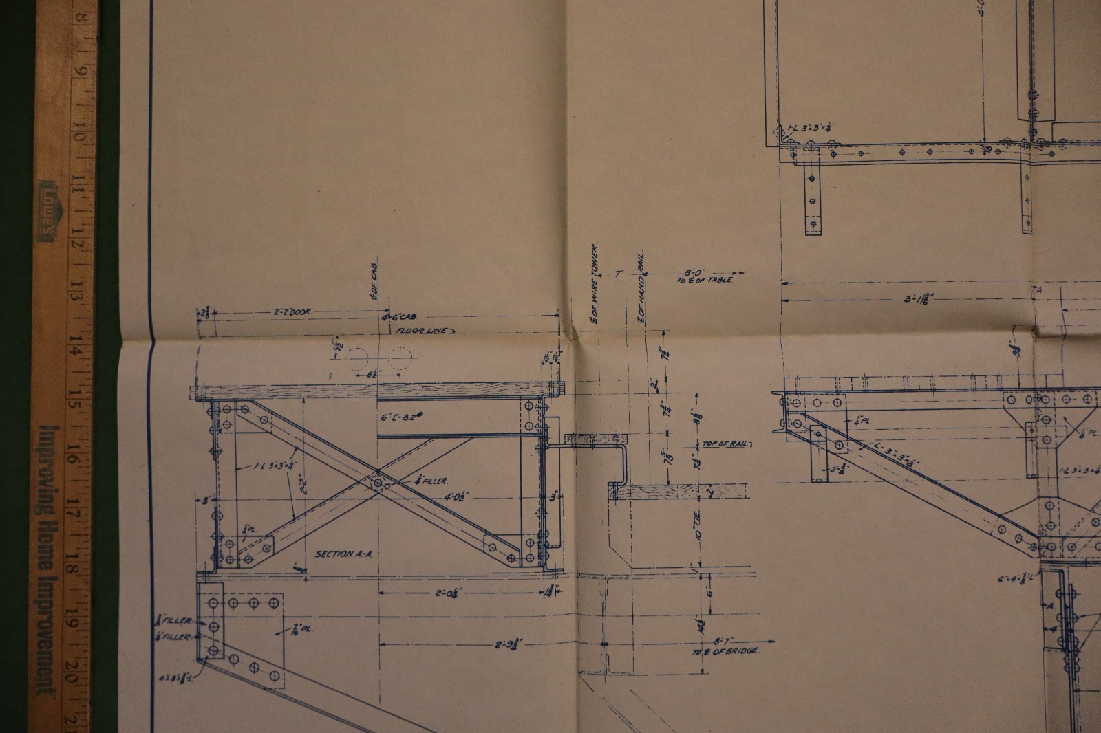 Pennsylvania RR PRR 110 Ft Turntable Elevated Cab Support Frame Diagram ...