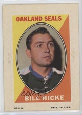 1970-71 Topps Sticker Stamps Bill Hicke 0t5