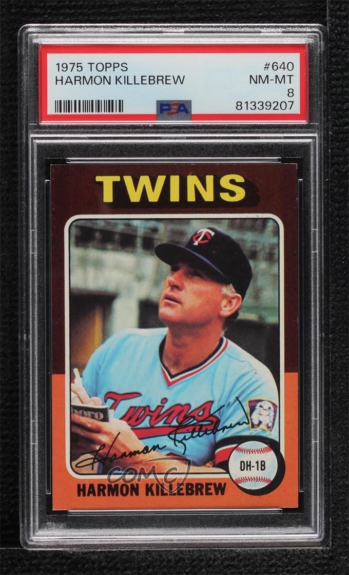 1975 Topps Harmon Killebrew #640 PSA 8 HOF