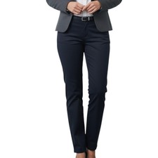 NWT Lee Wrinkle Free Pants Womens 16 Medium Black Mid Rise Straight Leg Office