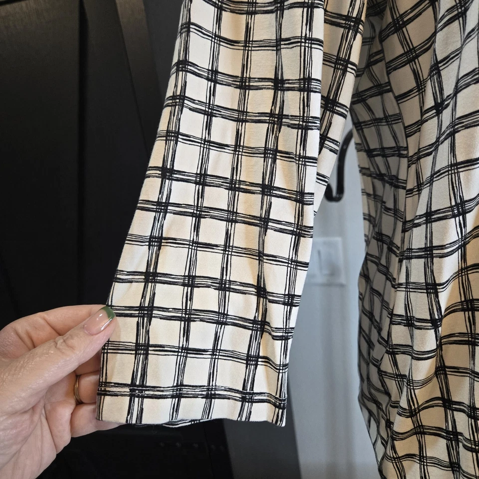  Chicos Blanco con Negro Cuadrado Elástico Tirador Sobre Cuello Cuadrado Talla 2.  12A Foto 3 de 4