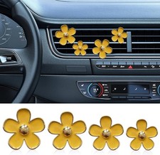 Car Interior Decorations Accessories for Women (Yellow), Car Diffuser Vent Clip