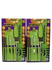 Pumpkin Pro 20pc Family Pumpkin Carving Kit with Stencils/Carvers/Scoops-2 Boxes