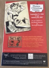 Will Eisner print ad 2006 comic gallery exhibition promo art vintage illus art