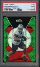 2005 TOPPS FINEST ROOKIE #150 MARION BARBER MINT PSA 9 GREEN X-FRACTOR /50