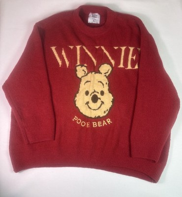 Disney Primark Viral Winnie The Pooh Red Sweater Women s Size XL
