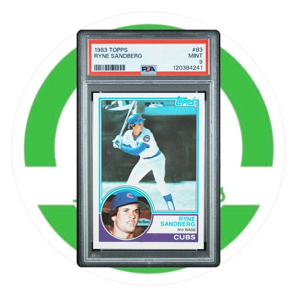 1983 Topps MLB Baseball 83 Ryne Sandberg RC PSA 9 Chicago Cubs - Image 3 of 4