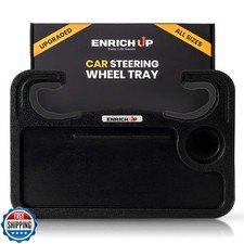 ENRICH UP 2-in-1 Car Steering Wheel Tray - Steering Wheel Desk for Laptop, Mu