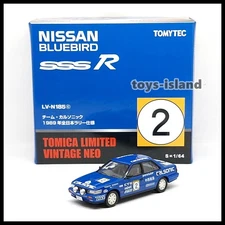 TOMICA Limited Vintage LV-N185c Nissan Bluebird SSS-R Calsonic #2 TOMYTEC 1/64