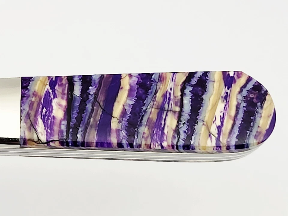 Нож Barlow 2024 Case XX USA 3 7/8 дюйма с подлинными фиолетовыми костяными ручками - Изображение 4 из 4