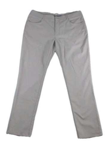 Peter Millar EB66 Performance Five Pocket Pant Mens sz 38 X 32 Khaki Golf Preppy - Picture 2 of 18