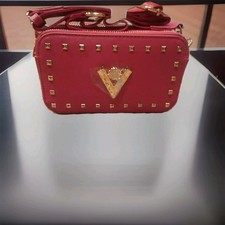 Valentino Orlandi Small Italian Crossbody Bag Red Camera Style Purse Women's NWT