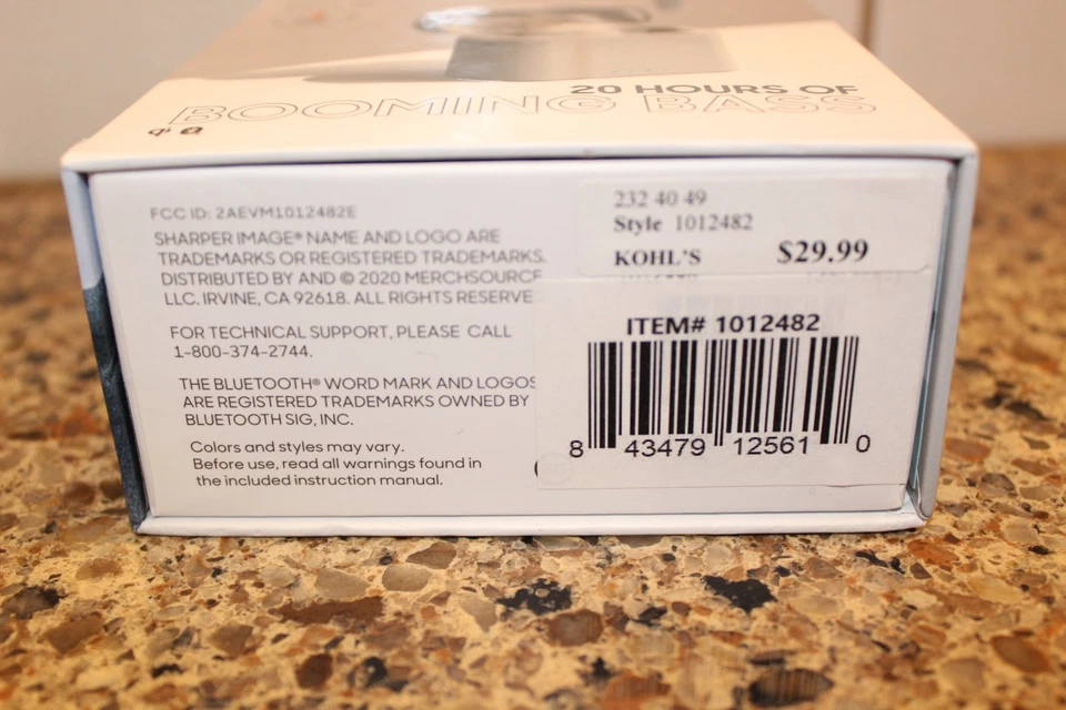 SHARPER IMAGE TRUE WIRELSS EARBUDS 20 HOURS OF BOOMING BASS NOISE ISOLATION QI - Image 4 of 4