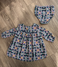Wranglers Girls 24m 2pc Cotton Woven Dress & Bloomer Set