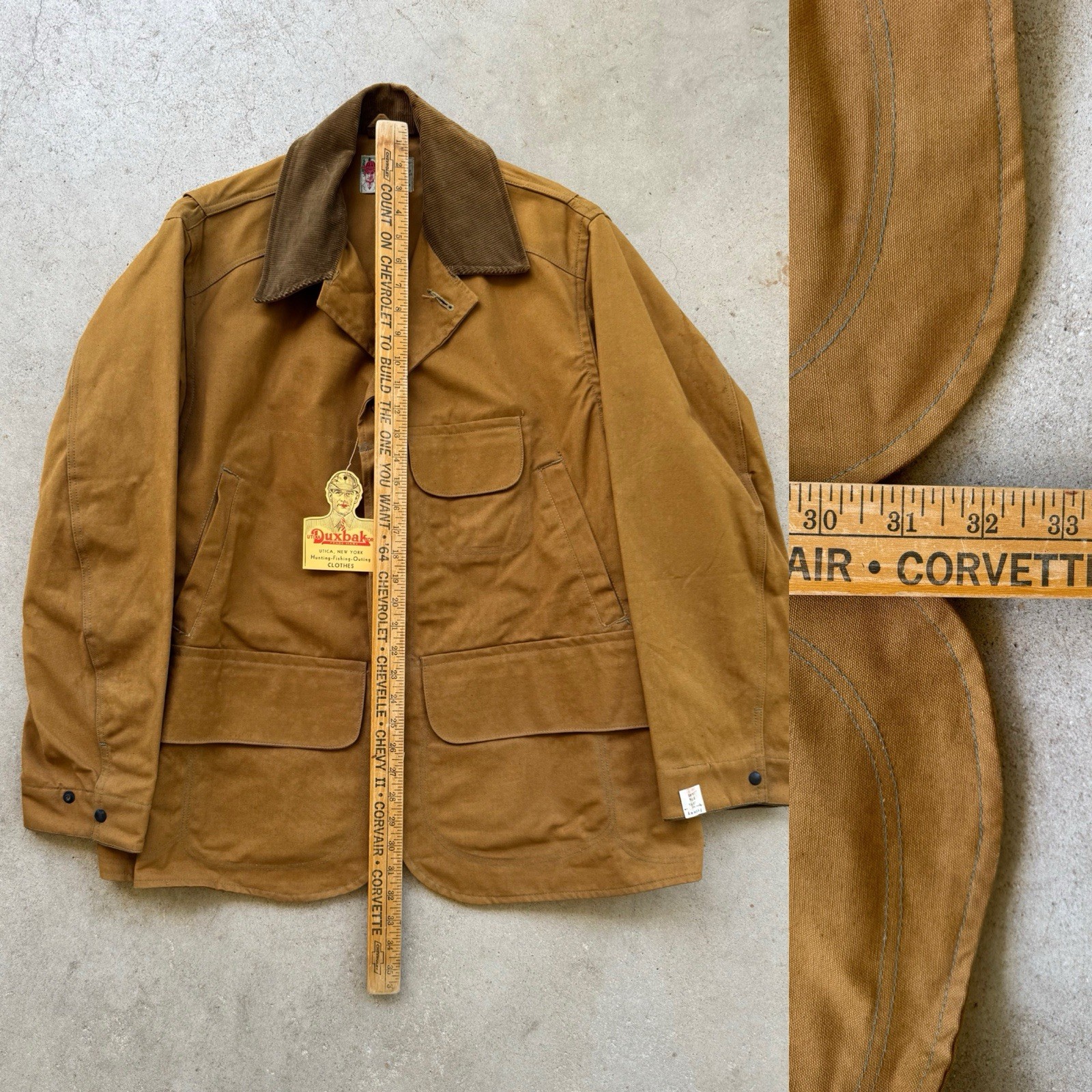 NOS 1940s 50s Utica Duxbak Army Duck Canvas Hunting C… - Gem