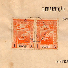 Dokument MAKAU 1a Para *POCZTA LOTNICZA * Wysyłka UŻYTEK PODATKOWY 1941 CHINY / PORTUGAL XM187