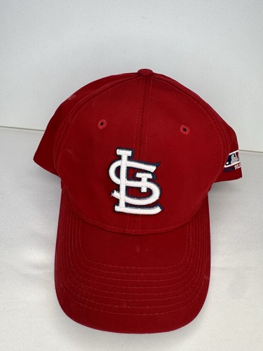 St Louis Cardinals Red MLB Team Adjustable OSFM Baseball Cap Hat STL Logo Used