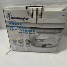 Toastmaster Under The Cabinet Can Opener With Knife Sharpener - Model 2246