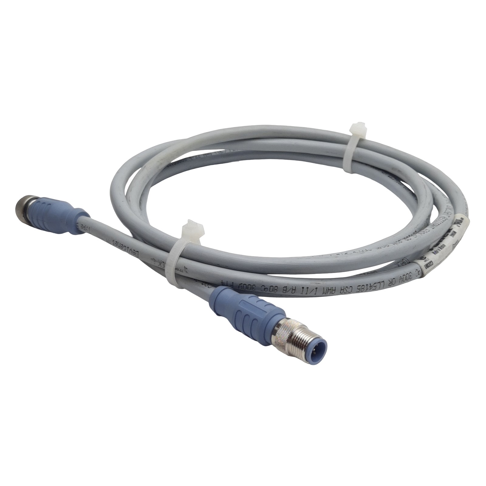 Turck RSC RKC 572-2M Cordset, 5-Pin M12 Male to 5-Pin M12 Female, 4A 250VAC, 2m