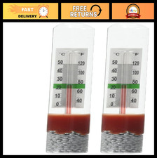 2-Pack Aquarium Standing Thermometer - Accurate Temperature Gauge for Fish Tanks