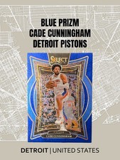 2024-25 Panini Select Cade Cunningham #65 Blue Prizm Concourse Detroit Pistons🔥
