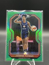 2021 Panini Prizm WNBA Jasmine Thomas Green Prizm #27 Connecticut Sun