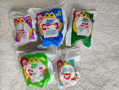 SEGA Robo-Chi Pets poo-Chi Interactive Figurine McDonald's 2001 Set Of 5