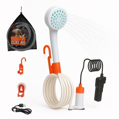Portable Camping/Outdoor Shower, Rechargeable Battery, 2.64 Gallons Per Min, ...