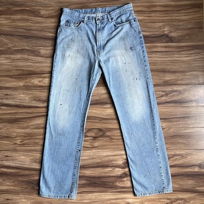 Polo Ralph Lauren Jeans Mens 33x32 Bue Straight Leg Light Wash Cotton Denim