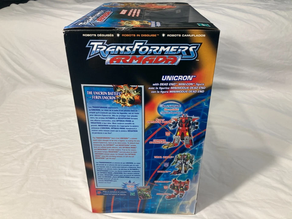 TRANSFORMERS ARMADA UNICRON HASBRO 2003 NIB VINTAGE W/ DEAD END FIGURE SEALED - Image 4 of 4