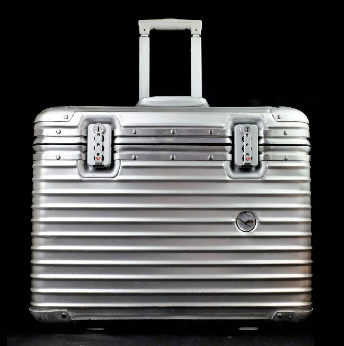 Rimowa Lufthansa 36L Silver Pilot Trolley 2-wheels Carry Case