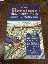 Firestone Tires 1933 Chicago World's Fair Century of Progress Booklet Exc. Cond