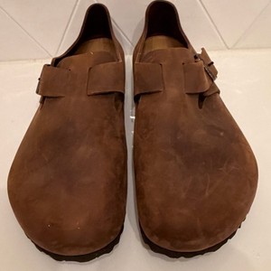 Birkenstock London Oiled Habana Leather Clog Shoes Brown Mens Size 43 (10) London Oiled Leather in Color Habana | BIRKENSTOCK US main image 4