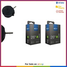 Mountain Bike Inner Tubes 26x2.1 Schrader Valve Pair Rubber 26 Inch for Cycling