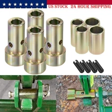 12PCS Category 1 3-Point Tractor Cat 1 Quick Hitch Bushing Roll Pins Kit TK95029