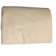 Threshold for Target Flat Sheet Queen Pale Yellow Cream Cotton