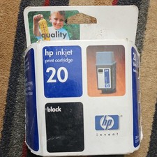 Genuine HP 20 Black Ink Cartridge C6614D Exp 01/2003 New Sealed