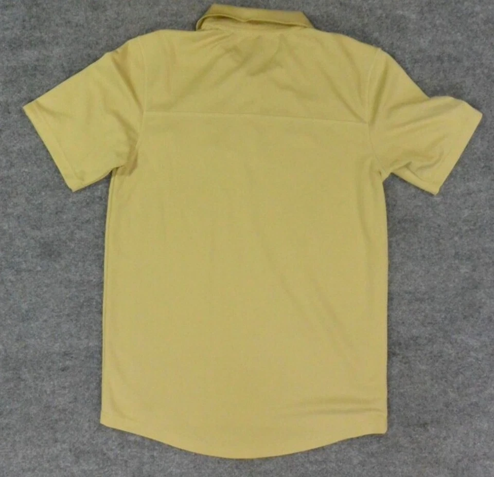 Polo Adidas Georgia Southern Eagles para hombre pequeño dorado golf rendimiento NCAA Foto 3 de 4