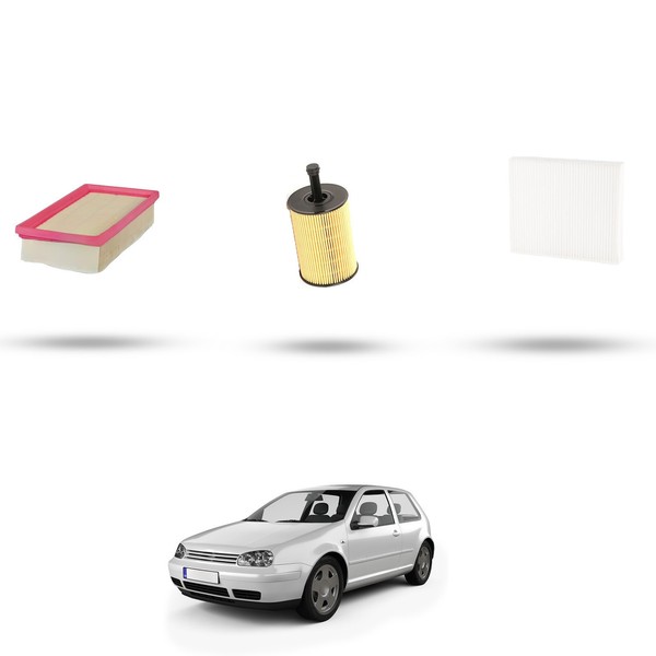 Hoffcar Set Service - 3 Filter Kompatibel Mit VW Golf IV (1J1 1J5) 2.3 V5 20V-image