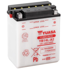 Batterie Yuasa YB14L-A2 Pour Ducati Indiana 650 1987/1988 De 12 Volt 14 Ampère