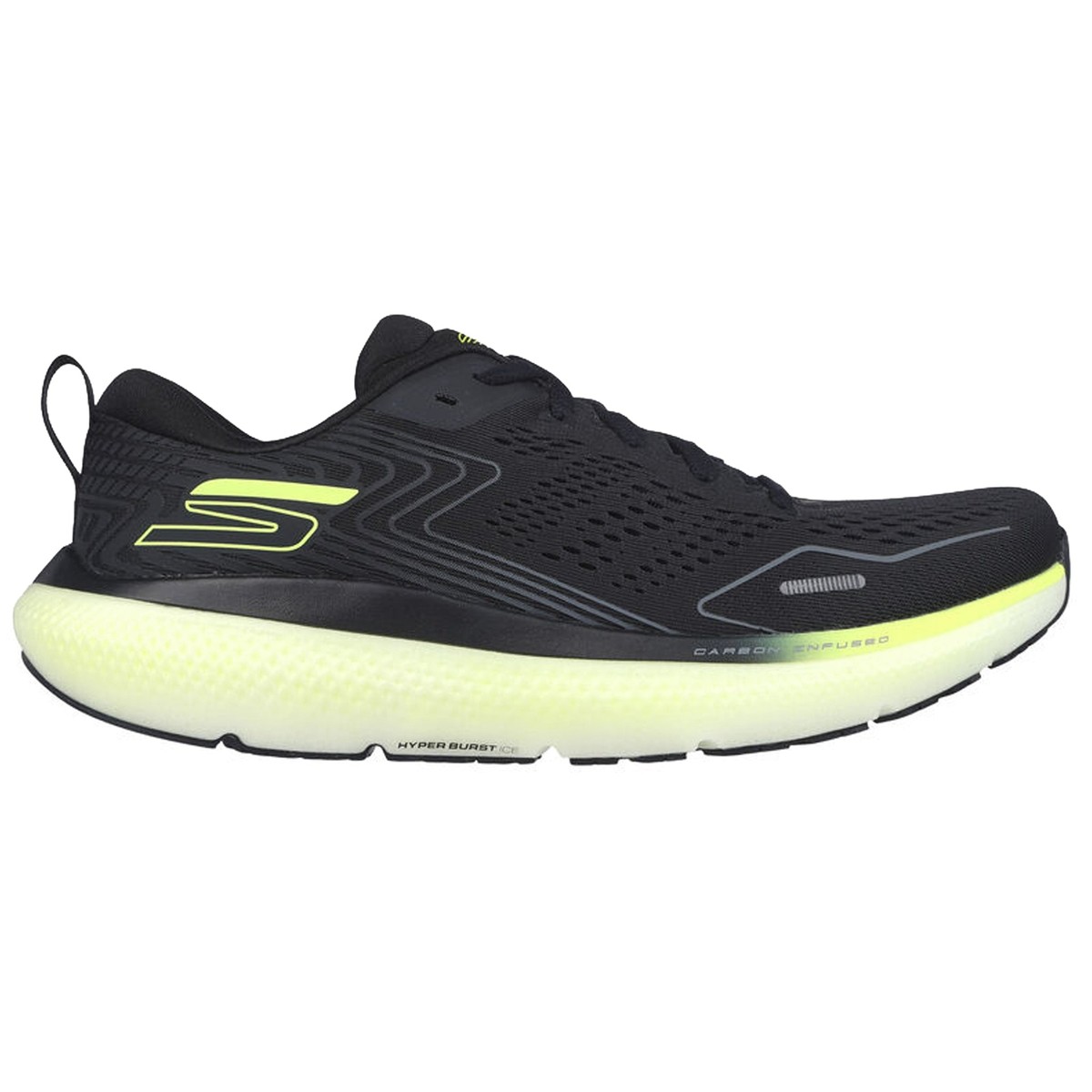 Skechers Men's 246079 Go Run Ride 11 Black White Archfit