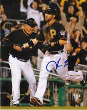 TRAVIS ISHIKAWA  PITTSBURGH PIRATES   ACTION SIGNED 8x10
