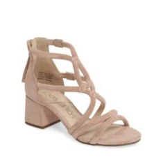EUC Sole Society Jenina Nude Pink Block Heel Size 8