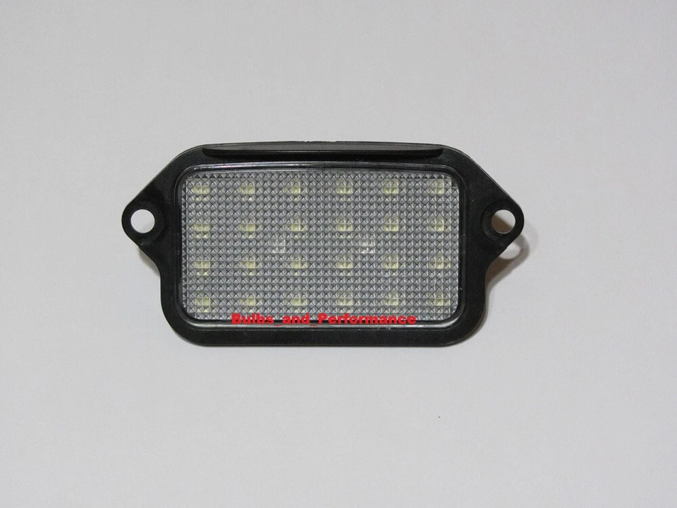 White 6000K LED License Plate Light Lamp Upgrade For 2005 - 2009 Ford Mustang - Image 2 of 4