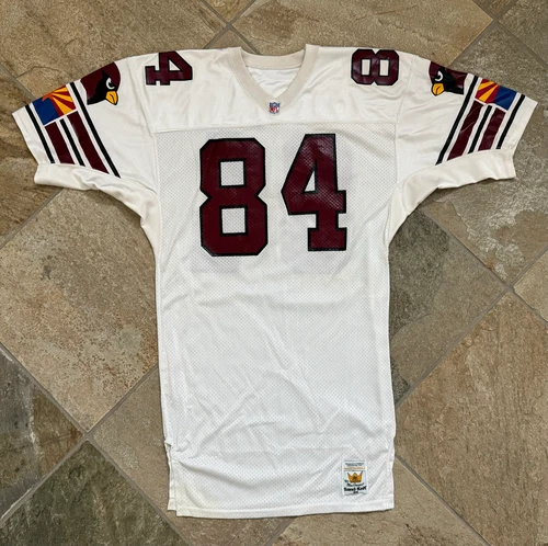 Vintage Arizona Cardinals Eddie Brown Game Worn Sand Knit Football Jersey, 46