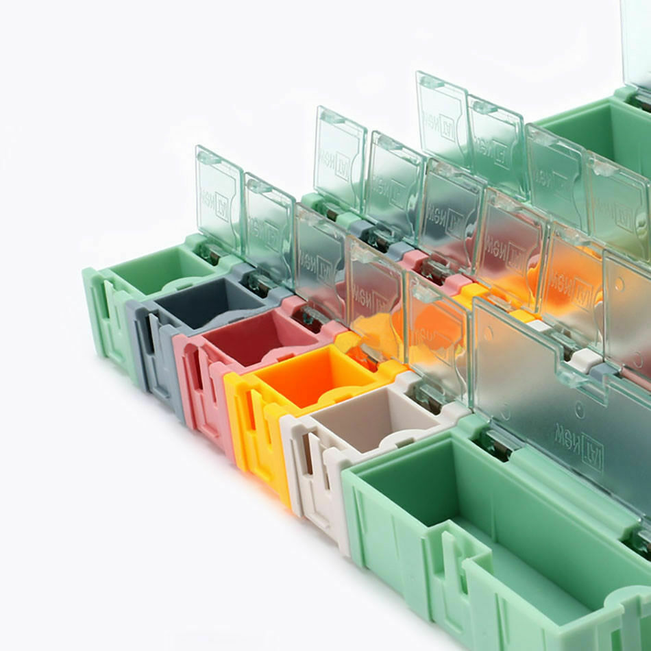electronic component tackle box Small Objects Electronic Component SMD Kit Parts Storage Box Dis/Assembly