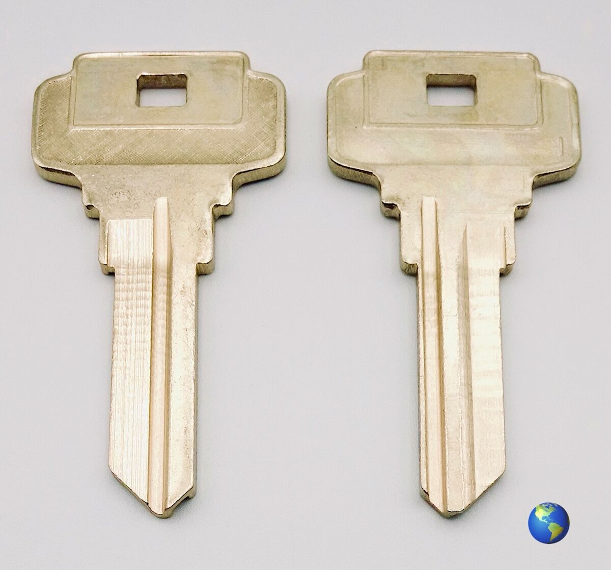 DE6 Brass Blank Key, 100/Box DE6 Brass Blank Key, 100/Box