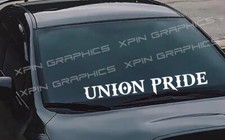 Union Pride Sticker Windshield Decal Banner Truck Usdm Car Jdm Euro Kdm