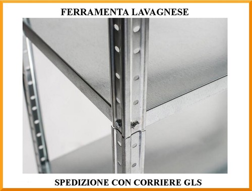 Estante En Kit De Montaje 5 Estantes Cm 100 X 40 Capacidad 80 KG Altura 185 Cm - Imagen 2 de 2