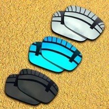 3 Pairs Lenses Replacement for-Spy Optic Dirty Mo Polarized-Black Silver Blue